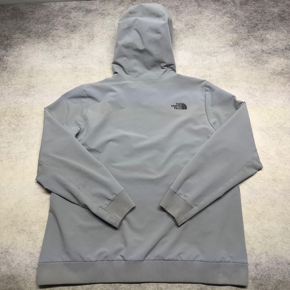 The North Face Anorak Pullover Womens XL Gray Fleece Lined Hooded Outdoors Coat - Picture 4 of 10